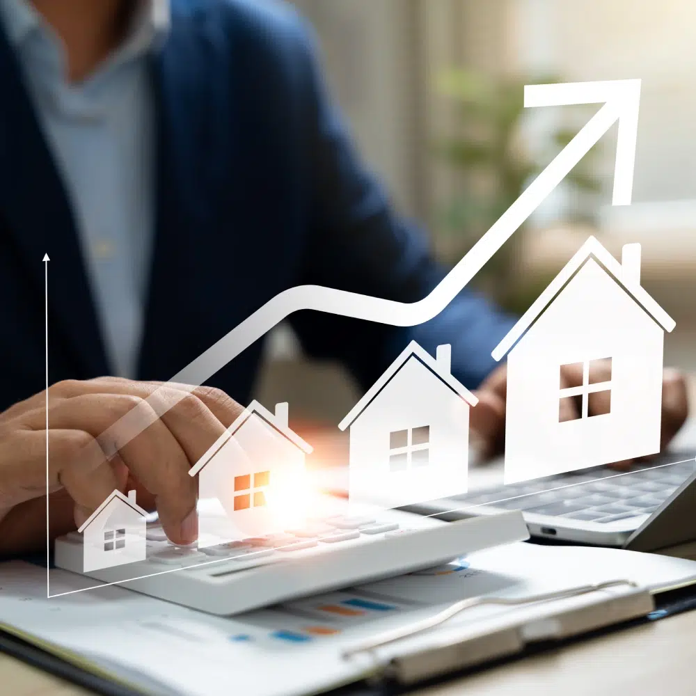 Graphique de croissance immobilière